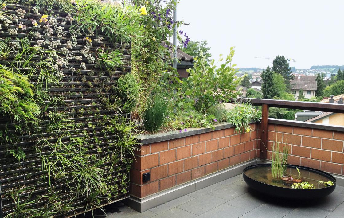 Das grüne Zimmer – Eine Terrasse mit vertikalem Garten